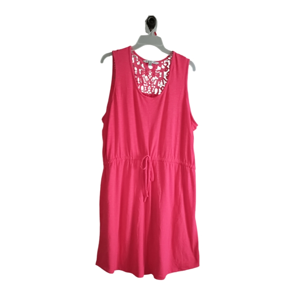 Rouge Red Elastic/Drawstring Waist Dress
